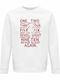Sweatshirt Organic Unisex " A Nightmare On Elm Street One Two Freddy’s Coming You Halloween " White