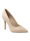 Pantofi cu toc din lac Bej G396-bej
