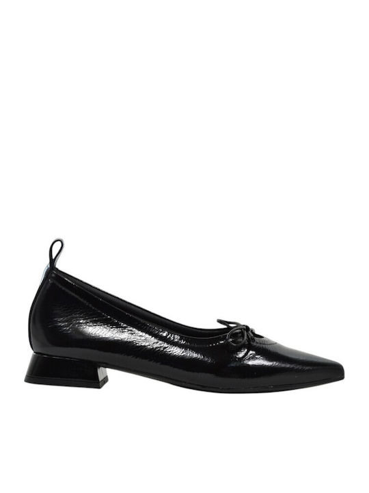 Desiree Rock Diana Leather Black Heels