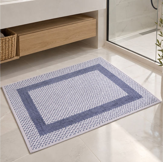 Nicefeelings Set of 6 Grey Hotel Bathroom Mats 50x70 cm
