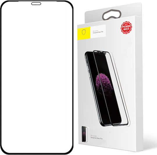 Displayschutzfolie für iPhone 12 aus gehärtetem Glas 6D iShield