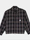 Long Sleeve Women's Shirt Black / Brown Checked