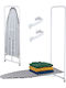 Relaxdays Foldable Ironing Board for Steam Iron 128x43cm