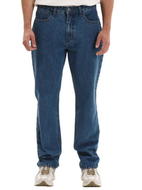 Ανδρικό Παντελόνι Τζιν Regular Fit Middle Blue