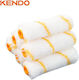 Kendo 46508 Yellow Stripe Acrylic Mini Roller Set 6 Pieces 100mm
