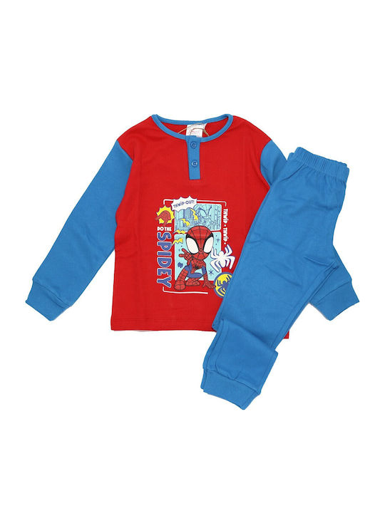 Marvel Pijama de Iarnă pentru Copii Albastră / Roșie