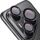 Bizon Glass Snap Lens Tempered Glass Protecție Cameră Compatibilă cu Huawei Pura 80 Pro Pro Plus Neagră