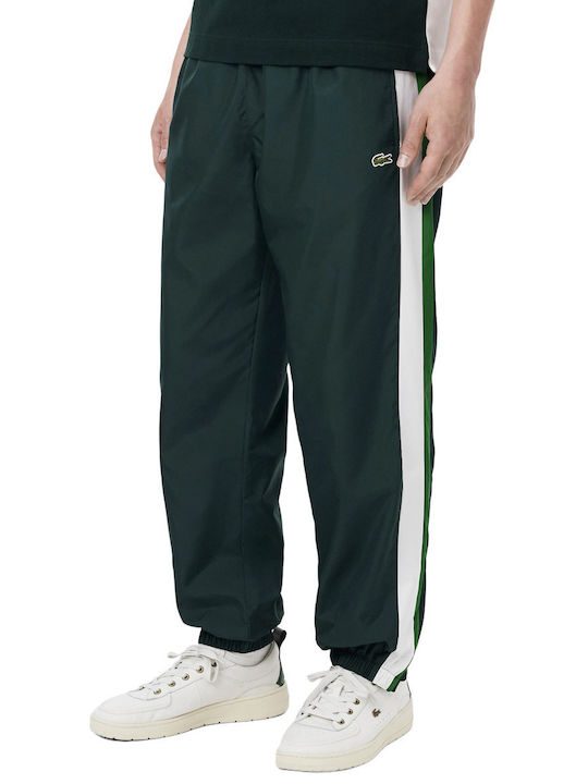 Lacoste Παντελόνι Φόρμας Γυαλιστερό Πράσινο