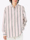 Long Sleeve Women's Cotton Striped Shirt