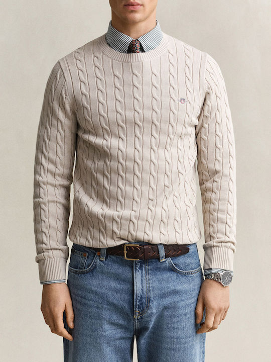 Gant Long Sleeve Sweater Beige