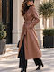 Damen-Trenchcoat in Tabakbraun