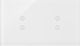 Kontakt-Simon Recessed Touch Wall Switch with White Frame