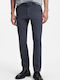 Ανδρικό Παντελόνι Chino Ελαστικό Slim Fit Darkblue