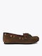 Suede Women's Moccasins in Brown