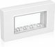 Lineme Waterproof Recessed Wall Switch with Frame White