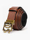 Brown Leather Women's Belt