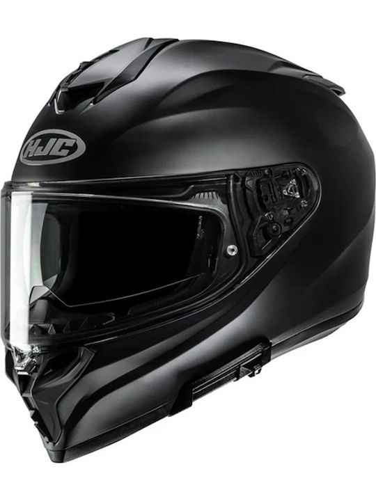 HJC i72 Semi Flat Black Full Face Motorcycle Helmet ECE 22.06 with Pinlock and Sun Visor