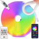 Smart LED TV Strip USB 5V RGB Light 5m Neon Flex with Power Supply & Remote Control