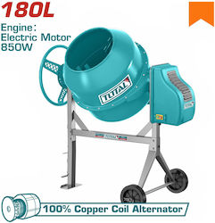 Total Μπετονιέρα Ηλεκτροκίνητη 850W 180lt TCM1806-1