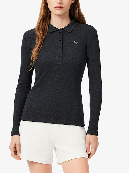 Lacoste Χειμερινή Γυναικεία Βαμβακερή Μπλούζα Μ...
