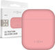 Fixed Silikonhülle in Rosa für Apple AirPods 1/2