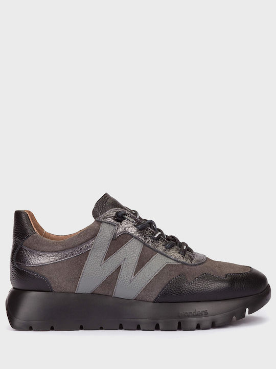 Wonders Odisei Damen-Sneakers Schwarz / Grau