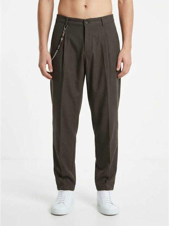 Just West Men's Stretch Trousers Relaxed Fit Olive