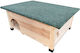 Casă Pentru Arici Relaxdays 10052239_126 Din Lemn De Pin, Rezistentă La Intemperii, Cu Acoperiș Din Bitum, Intrare Tip Labirint Anti-pisici, Podea Verde, Culoare Naturală, 25 X 57 X 44 Cm