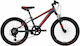 20" Kinder-Mountainbike mit grauem Aluminiumrahmen