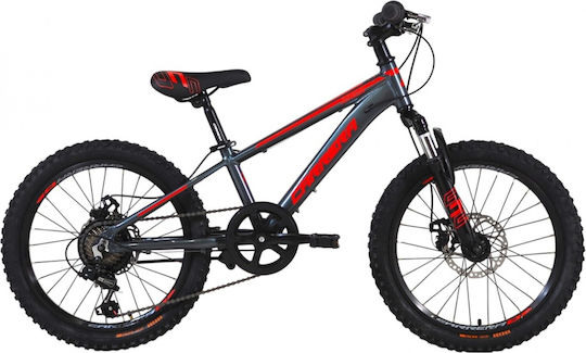 20" Παιδικό Mountain Bike με Δισκόφρενα και Σκελετό Αλουμινίου Γκρι