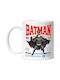 Boxer Dog În Costum De Batman Cu Pelerină, Erou Al Nopții, Desen Animat, Copii, Iubitori De Animale Cană Ceramică Albă 330ml (Personalizată)