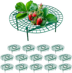 Relaxdays Strawberry Baskets Set 15 Dark Green