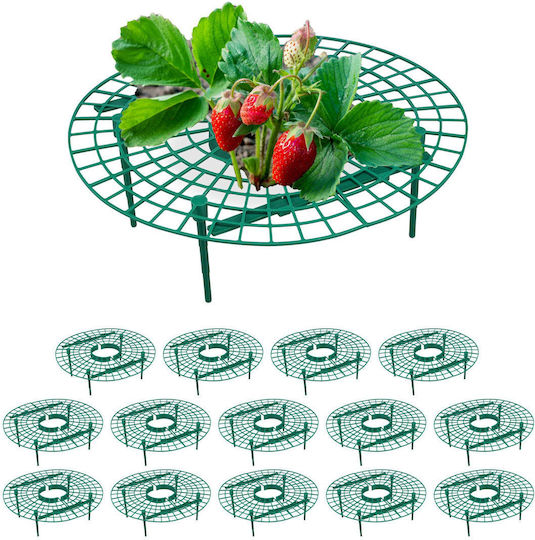 Relaxdays Strawberry Baskets Set 15 Dark Green