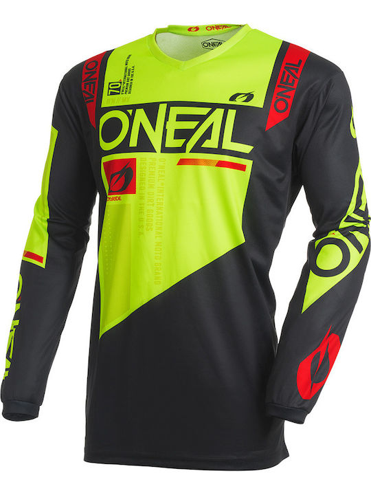 Μπλούζα Μοτοκρός O`neal Element Factor Black Neon Yellow V.27