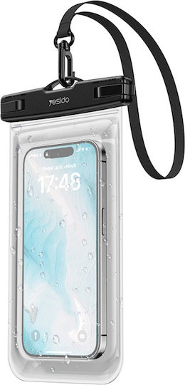 Αδιάβροχη Θήκη Κινητού Yesido Wb49 Ipx8 Έως 6.8" Διάφανο