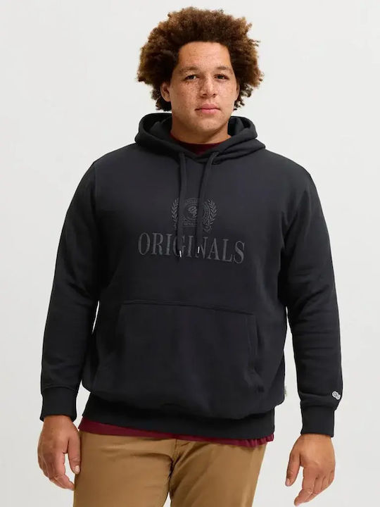Jack & Jones Черен суитшърт с качулка
