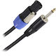 Καλώδιο Ηχείων Plugger Speakon Αρσενικό Jack 6,35 Mm Mono Αρσενικό 2x1,5 Mm² Od8 10 M