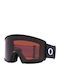 Oakley Mască de Schi & Snowboard pentru Adulți Neagră cu Lentilă Fumurie Neagră