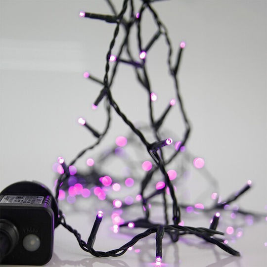 240 Purple LED Lights 3 m String