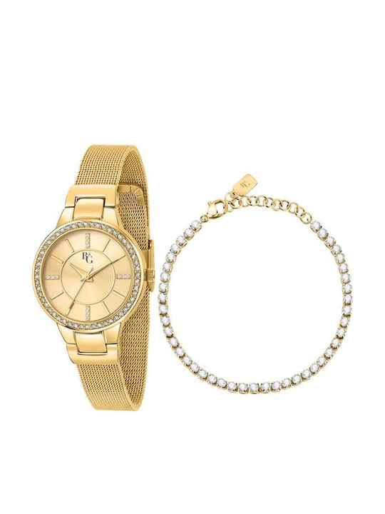Desiderio Women's Watch 29mm Battery-Powered with Gold Metal Bracelet