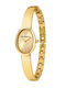 Oval Allure Women's Watch 21mm Battery-Powered with Gold Metal Bracelet