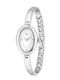 Oval Women's Watch 23mm Battery-Powered with Silver Stainless Steel Bracelet