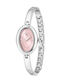 Oval Women's Watch 23mm Battery-Powered with Silver Stainless Steel Bracelet