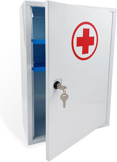 Metal First Aid Box with Lock & Equipment