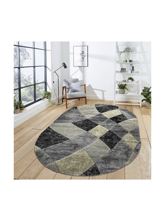 Mara RR00A Rectangular Rug Grey 150x230cm Oval ...