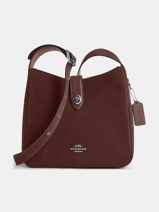 Hadley Convertible Дамска кожена чанта за през рамо/за рамо Suede Златна