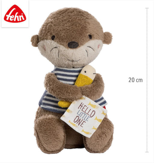 Fehn Theo Otter Plush Toy for Newborns 20 cm