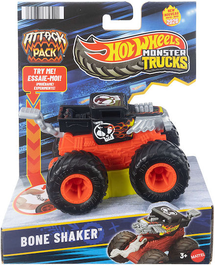 Превозно средство Attack Pack Bone Shaker количка 1:64 Monster Truck