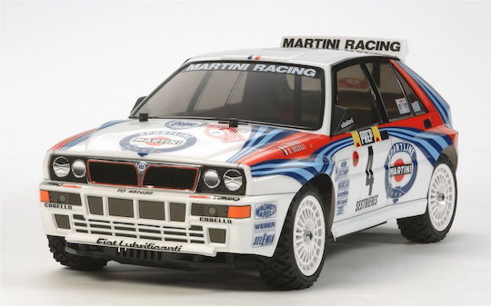 Tamiya Lancia Delta Hf Integrale Радиоуправляем автомобил 4WD Бял