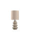 Liberta Ceramic Table Lamp with Beige Shade and Base